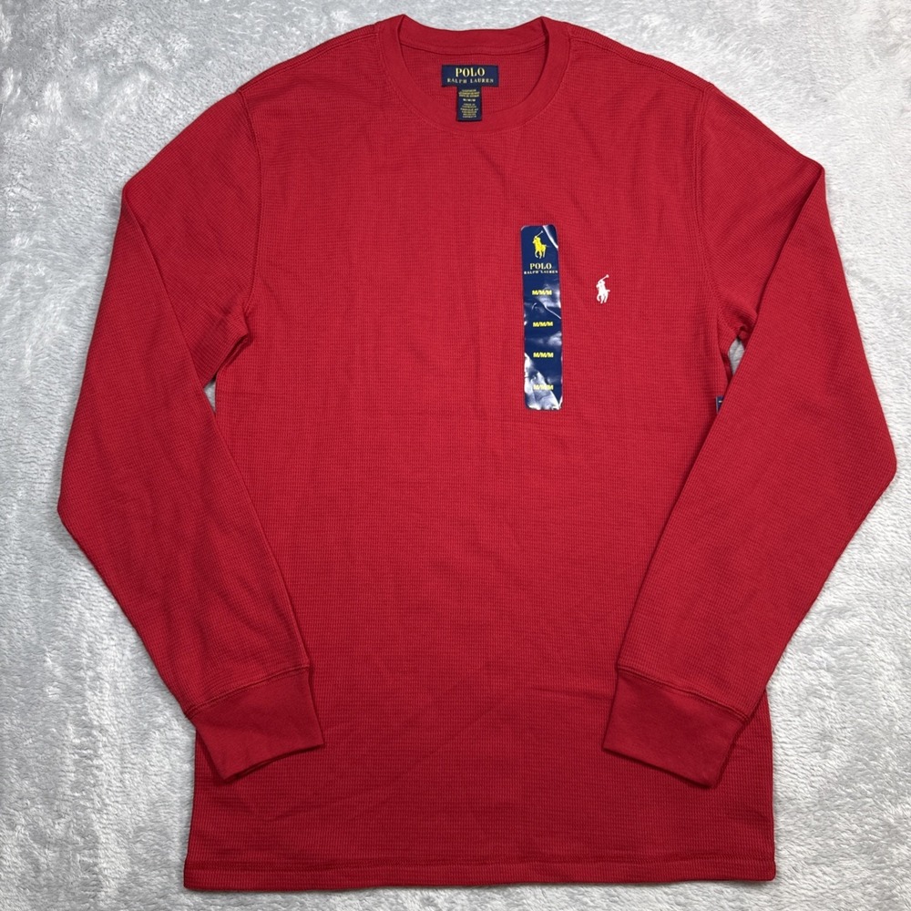 Polo Ralph Lauren‎ Sleepwear Thermal Long Sleeve Men M Red Classic